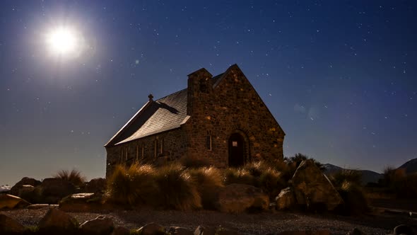 Church of the Good Shepherd at night