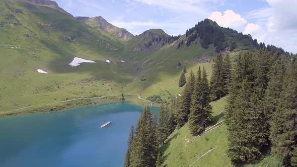 Lac Lioson A Beautiful Secluded Mountain Lake in Switzerland