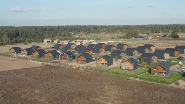 New Houses in Typical Suburban Residence Area