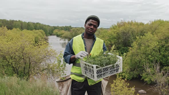 Black Man with Seedlings