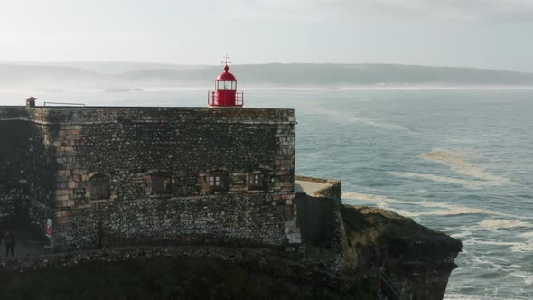 Aerial Footage of Endless Ocean with High Tides As Seen From the Coast