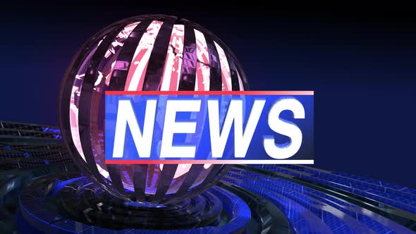 News Studio Background Loop 4k E alt