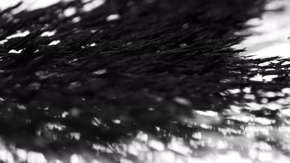 Magnetic Sand Reacting To Magnetic Pull