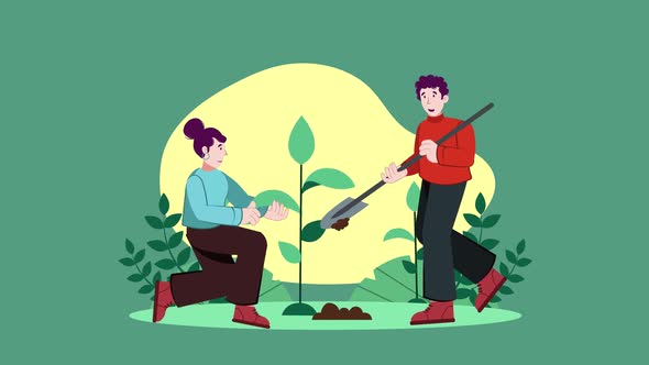 Gardening Animation Scene 05