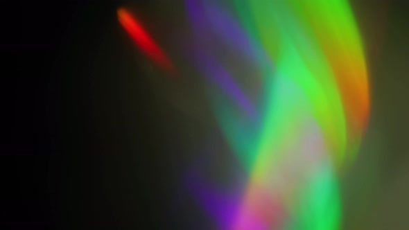 Multicolored Light Leaks  Footage on Black Background Stylizing Video Transitions Bokeh Effect