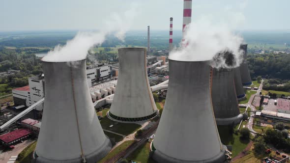 Massive Chemical Factory Smoking In The Air