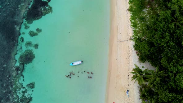 La Digue Seychelles Tropical Beach During a Luxury Vacation in the Seychelles