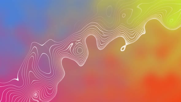 abstract gradient liquid wavy line motion background