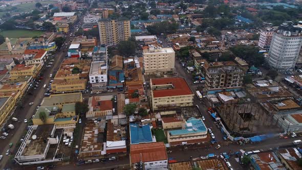 Aerial view of the Arusha City