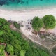 Aerial view of Koh Larn beach, Pattaya with blue turquoise seawater - VideoHive Item for Sale