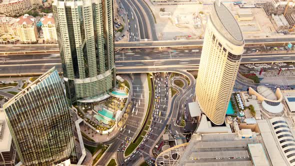 Dubai Skyline Traffic Time-lapse