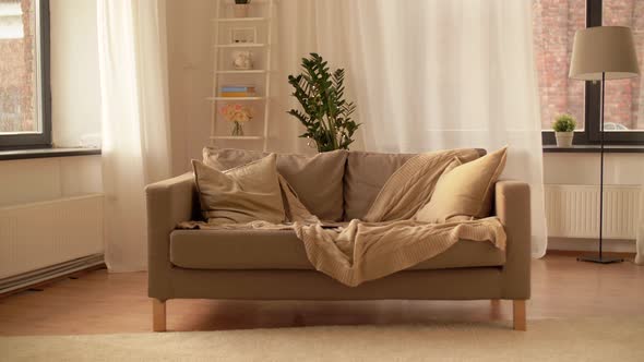 Sofa with Cushions at Cozy Home Living Room 3