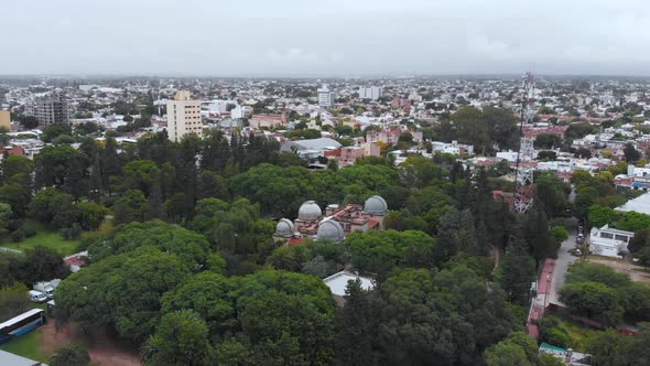 Astronomical Observatory of Cordoba, Argentina (aerial view, drone footage)