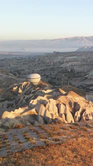 Balloons in Cappadocia Vertical Video Slow Motion