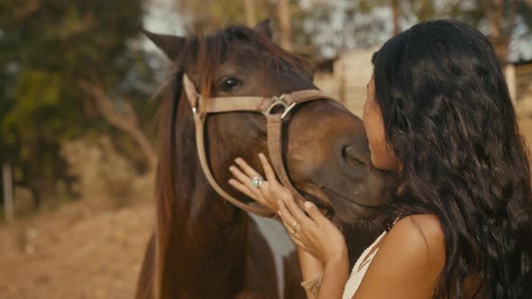 Girl's Friendship with a Horse