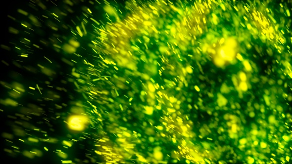 Green Particles Explosion V4