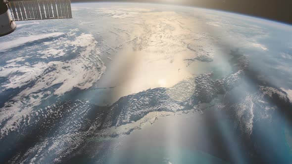 Island of Cuba seen from the International Space Station.