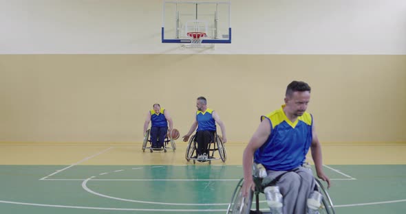 Persons with Disabilities Play Basketball in the Modern Hall