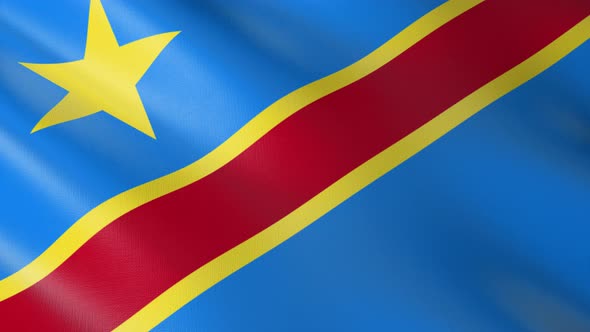 Flag of The Democratic Republic of the Congo