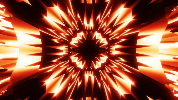 Red neon glowing spark looped motion graphic.