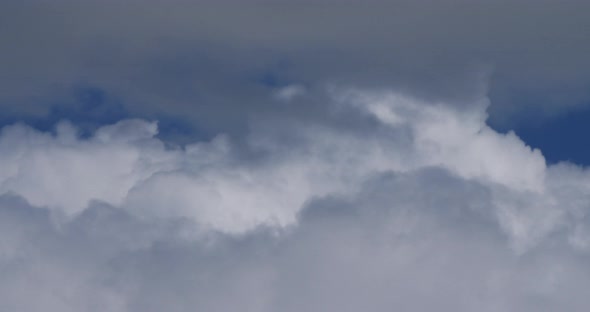 Cloudy sky, southern France. Clouds against blue sky