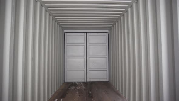  Inside the metal container