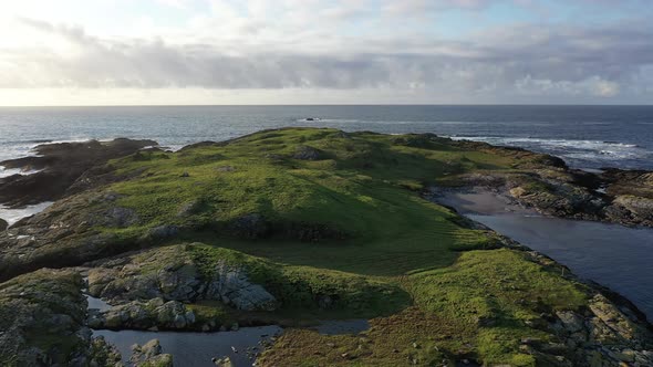 The Beautiful Island Inishbarnog at Rossbeg in County Donegal  Ireland