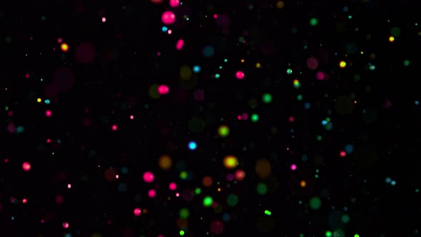 Super Slow Motion Shot of Falling Color Droplets Background at 1000Fps.