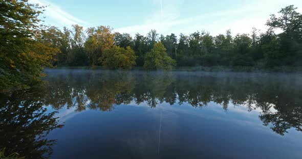 The pond Sainte Perine, Forest of Compiegne, Picardy, France.