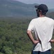 Man Looking At The Valley - 4k - VideoHive Item for Sale