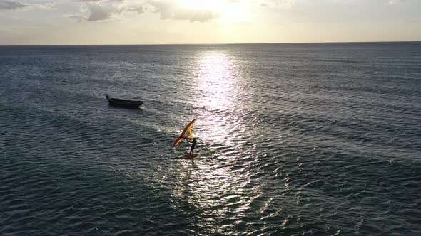 Jericoacoara Ceara Brazil. Scenic sand dunes and turquoise rainwater lakes