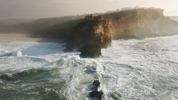 Drone Footage of Jawdropping Sunset Over Beautiful Seashore