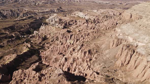 Cappadocia Landscape Aerial View. Turkey. Goreme National Park