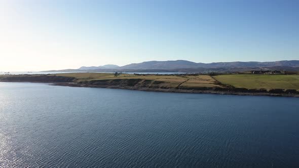 Aerial View of the Amazing Rocky Coast at Ballyederland By St Johns Point in County Donegal  Ireland