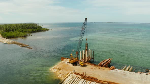 Bridge Under Construction on the Island of Siargao