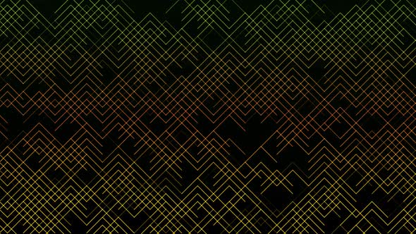 Art deco orange pattern background