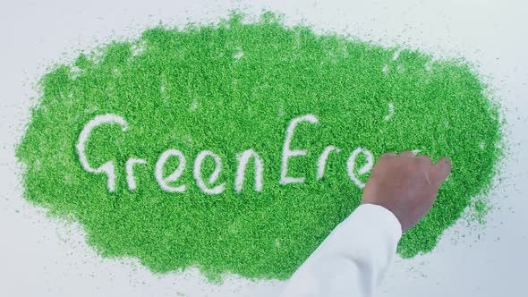 Green Hand Writing   Green Energy