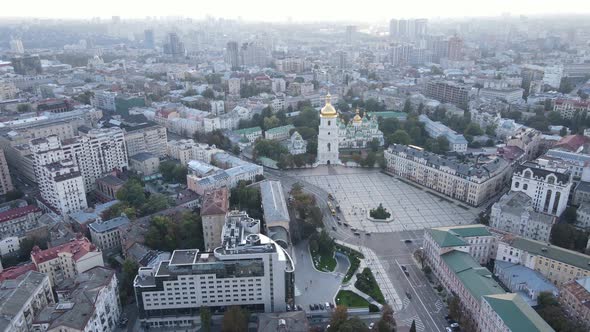 Kyiv - the Capital of Ukraine. Aerial View. Kiev