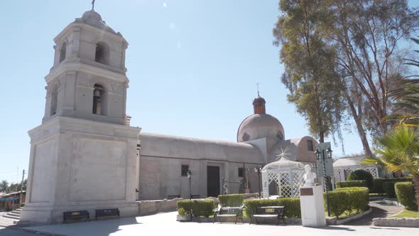 square matilla church in north of chile