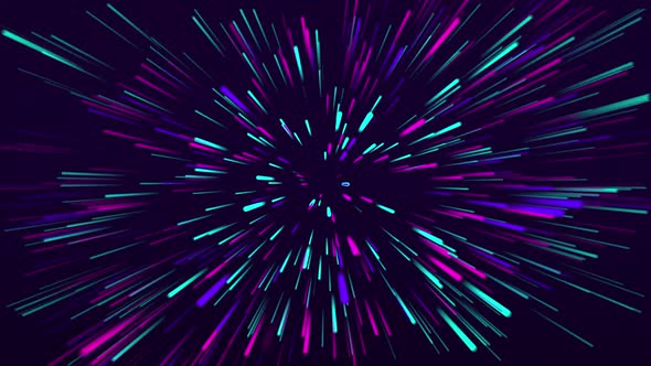 Flight into cosmic web structure seamless VJ loop for music videos, night clubs.