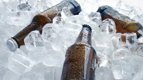 Beers In Ice Cubes Rotating