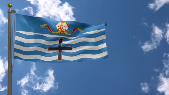 Nelson City Flag (New Zealand) On Flagpole