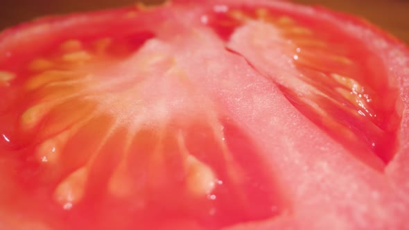 Tomato Cut in Two Close Up