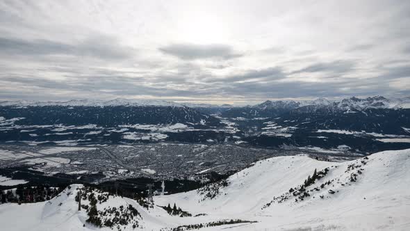 Timelapse of Innsbruck during winter