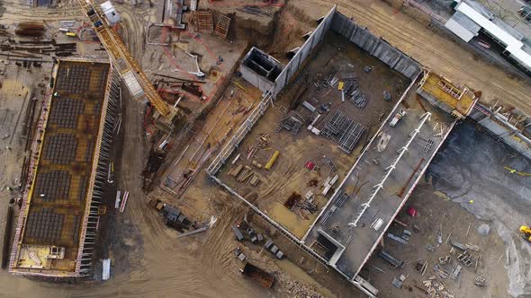 Workers On The Building Construction