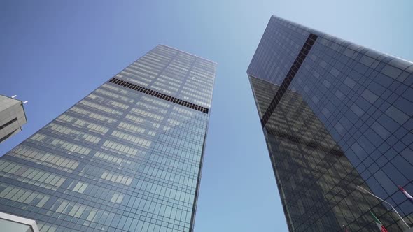 Walls of Skyscrapers in Sunny Weather