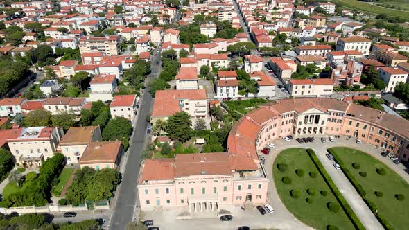 Amazing Aerial View of Livorno Coastline Tuscany