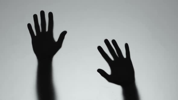 Scary Hands Silhouettes, Crime Victim Suffering Abuse, Halloween Ghosts, Danger