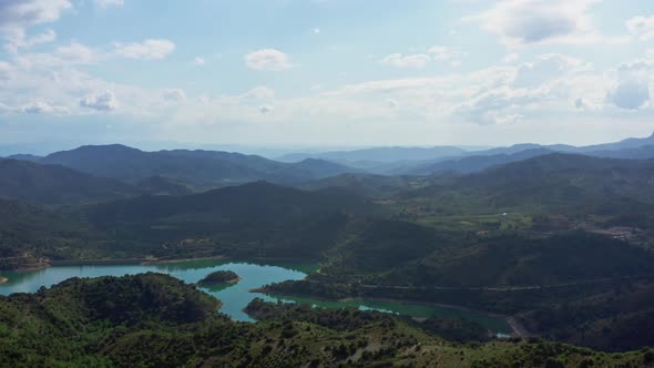 Aerial View Siurana Catalonia