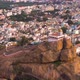 Rock fort in Trichy, India, 4k aerial footage - VideoHive Item for Sale